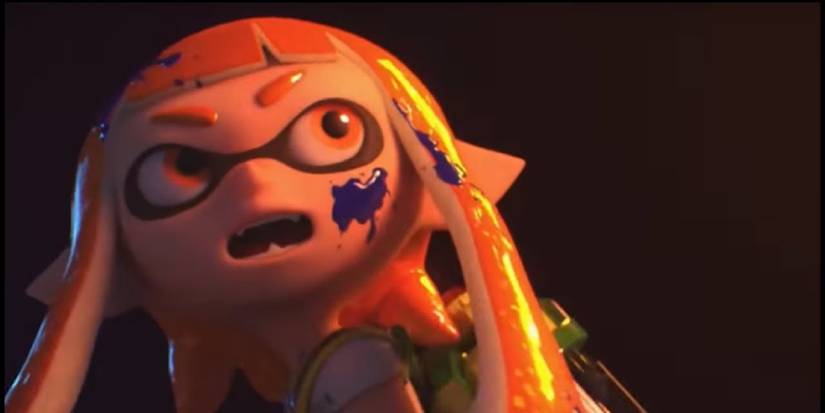 Inkling turning towards the Smash symbol