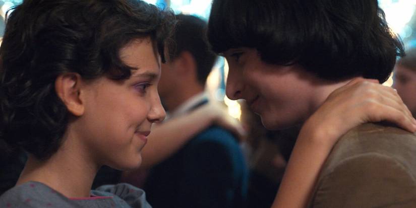 Mike dancing with Eleven at the winter formal in season 2