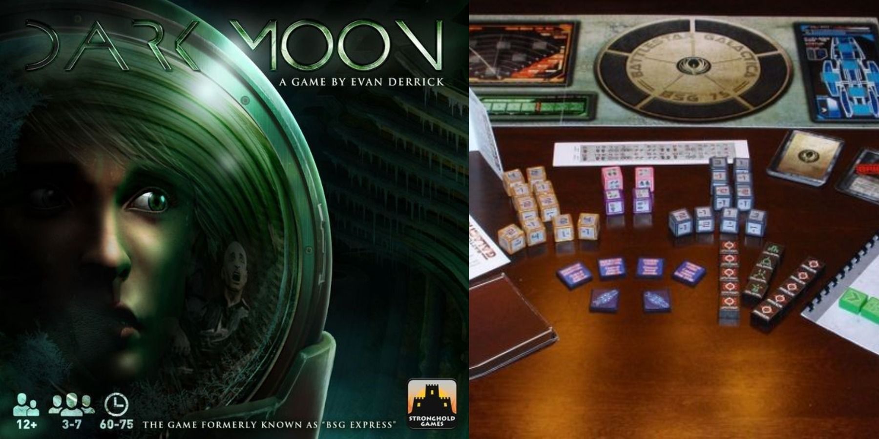 Sci-Fi horror tabletop games Dark Moon and tabletop game