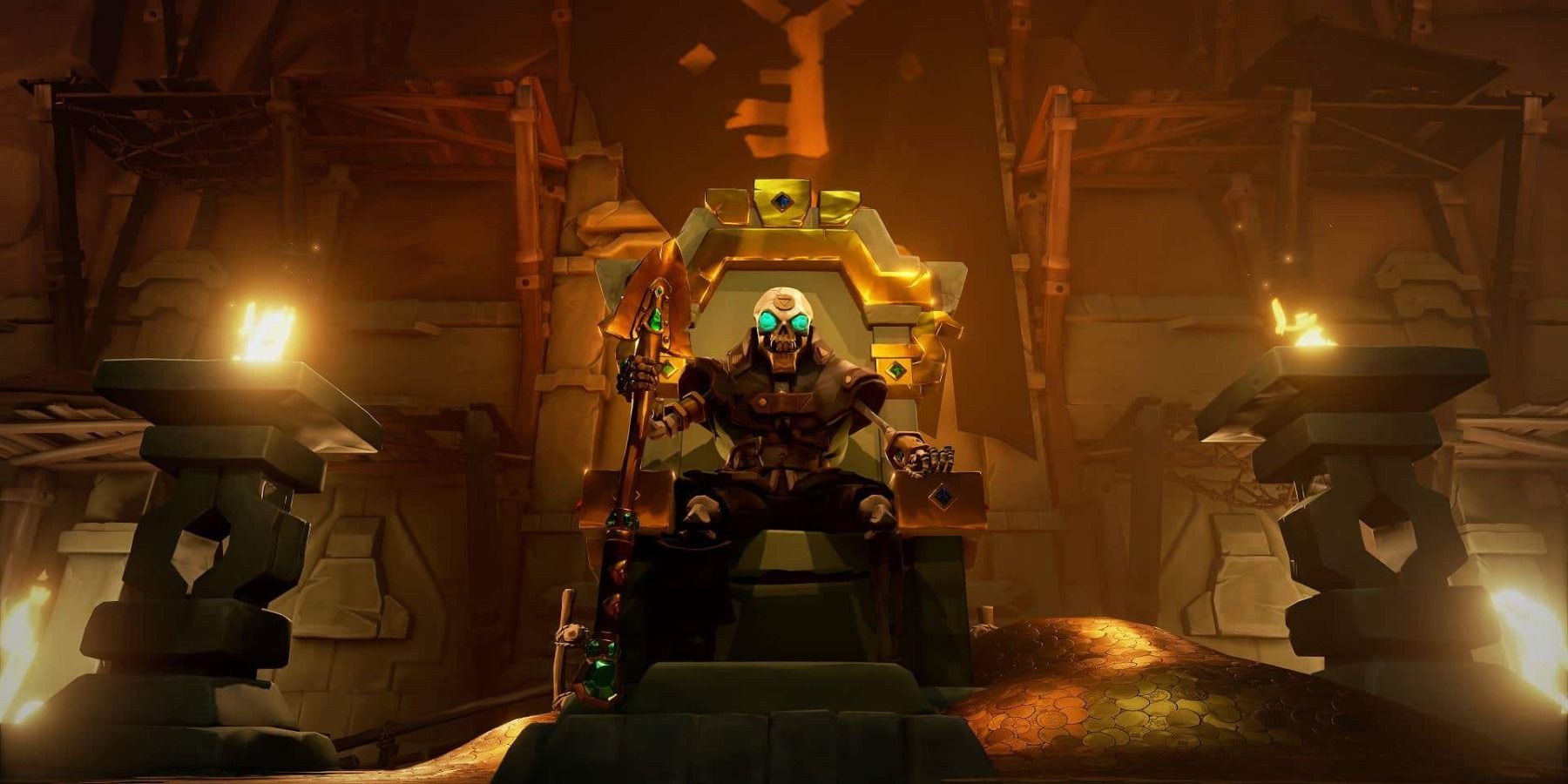 Sea of Thieves Sitting on a throne of gold