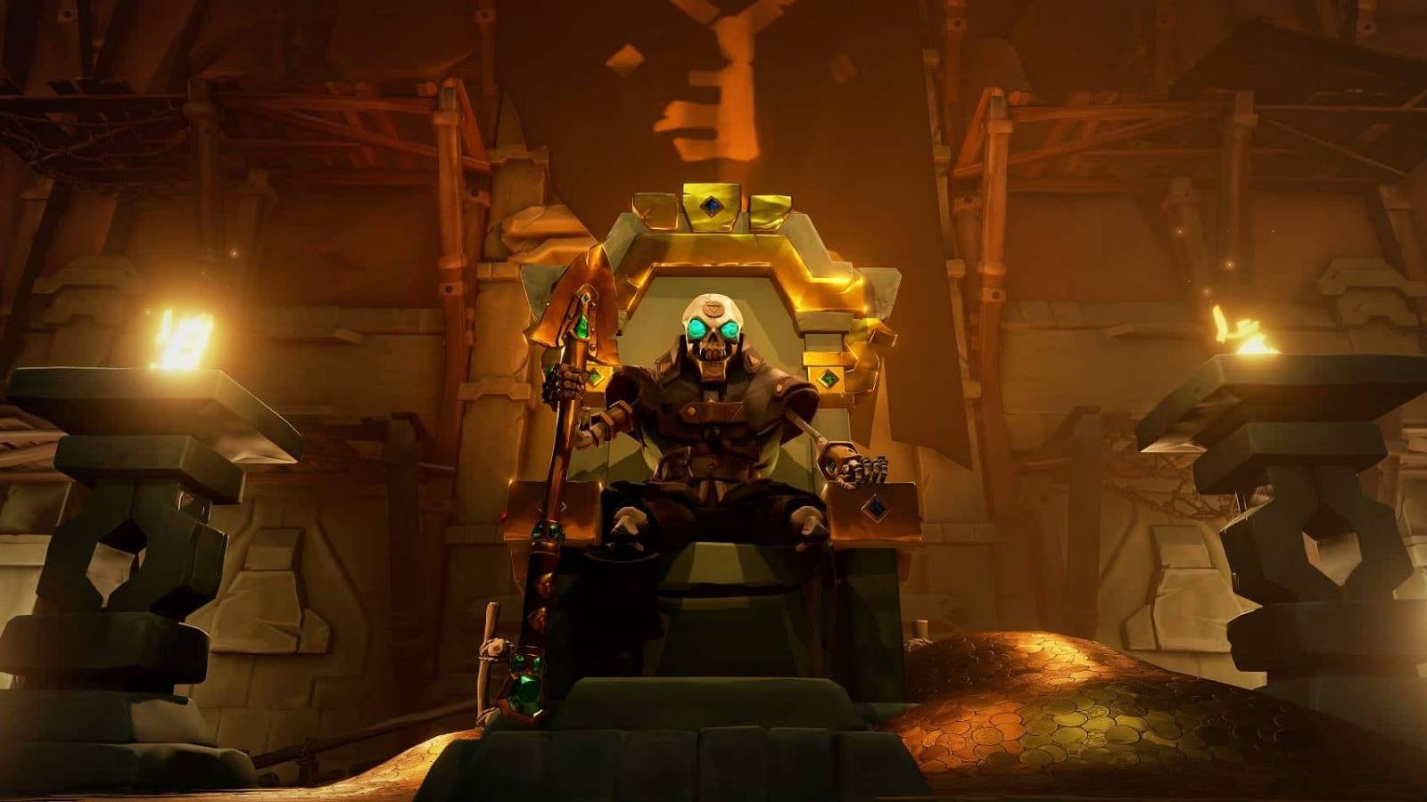 Sea of Thieves Sitting on a throne of gold