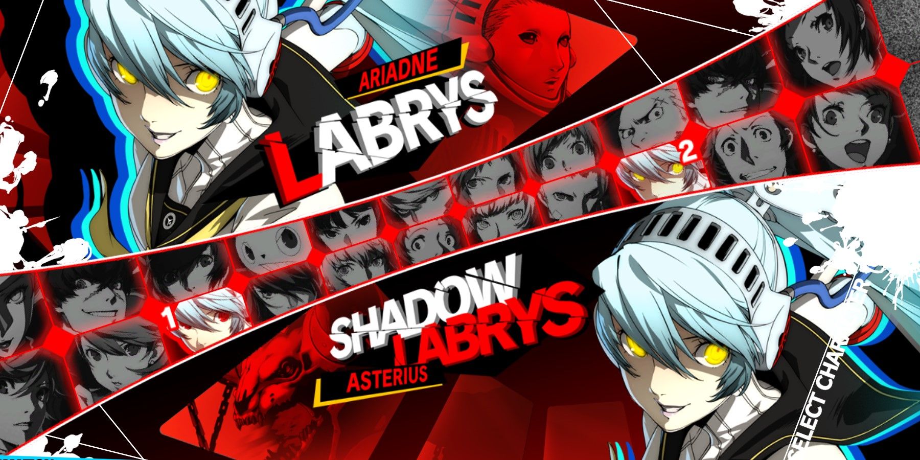 Shadow Type Labrys vs Shadow Labrys in the character select screen