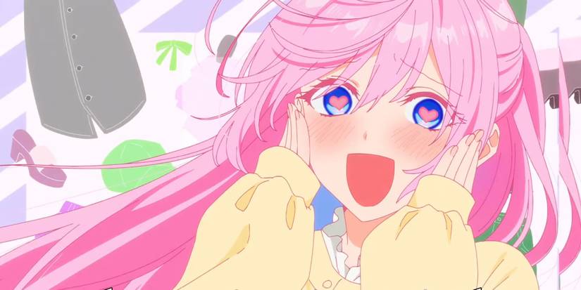 Shikimori Close Up Shot With Hearts In Her Eyes 