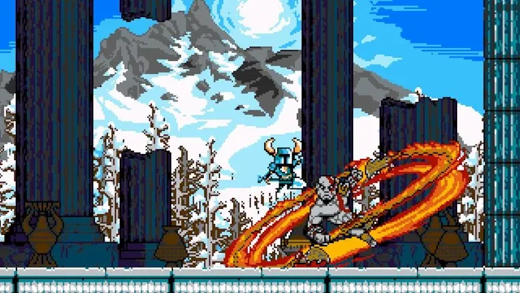 Kratos In Shovel Knight