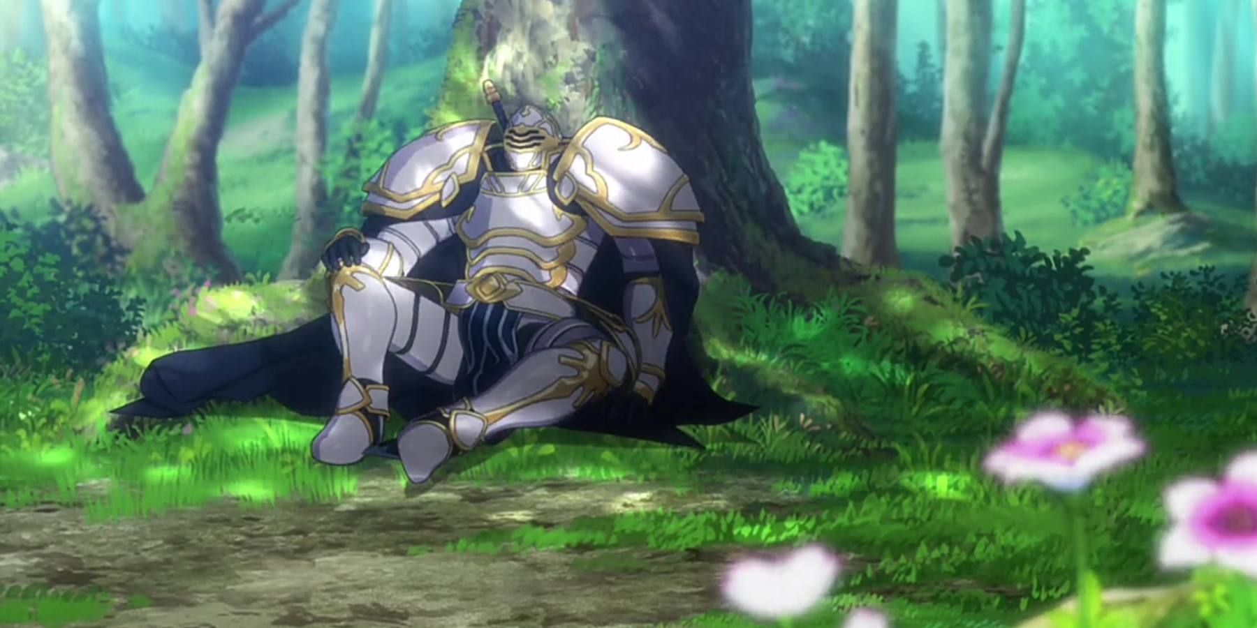 Skeleton Knight in Another World Arc Sitting