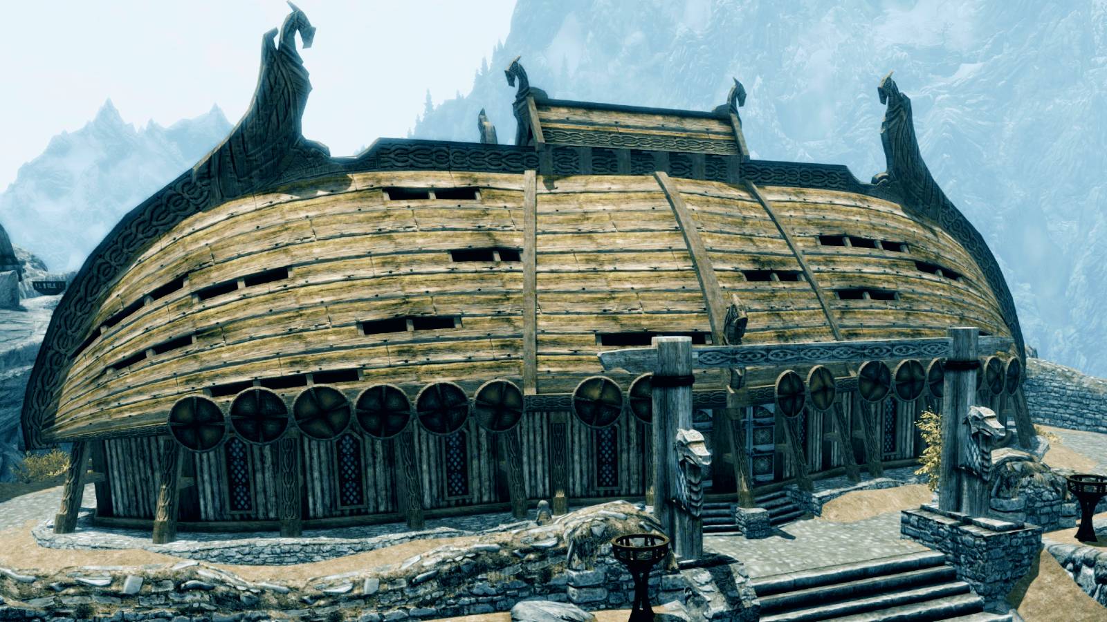 elder scrolls skyrim jorrvaskr boat mead hall companions whiterun