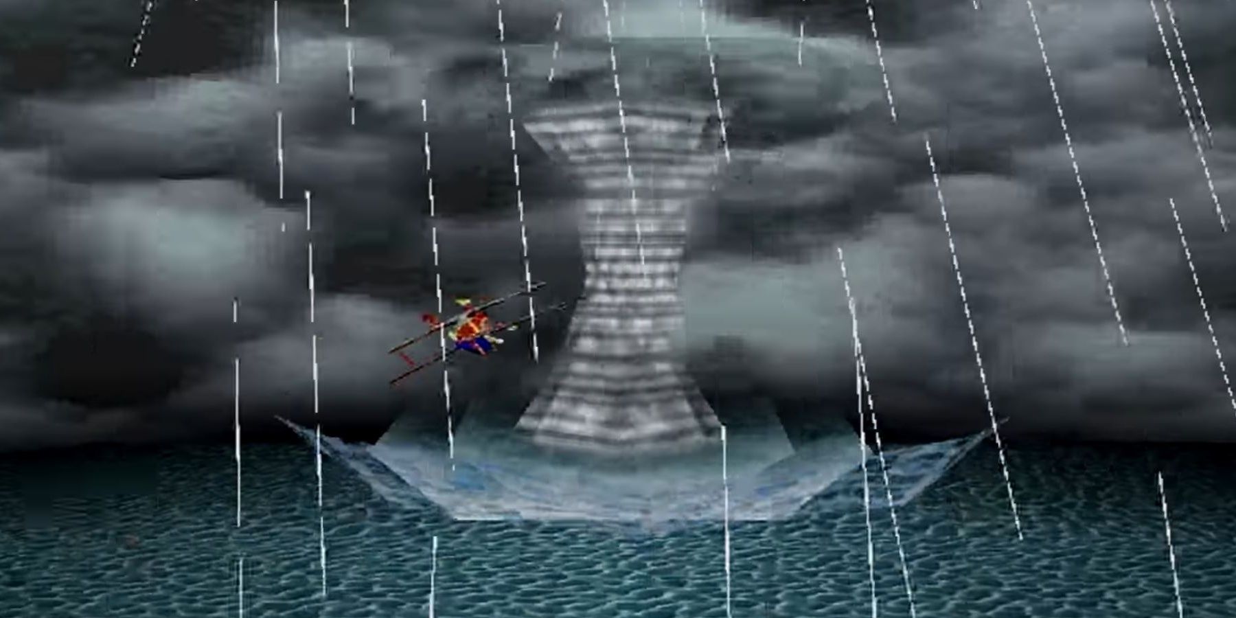 Sonic Rush Adventure Sonic & Tails Fall In Tornado