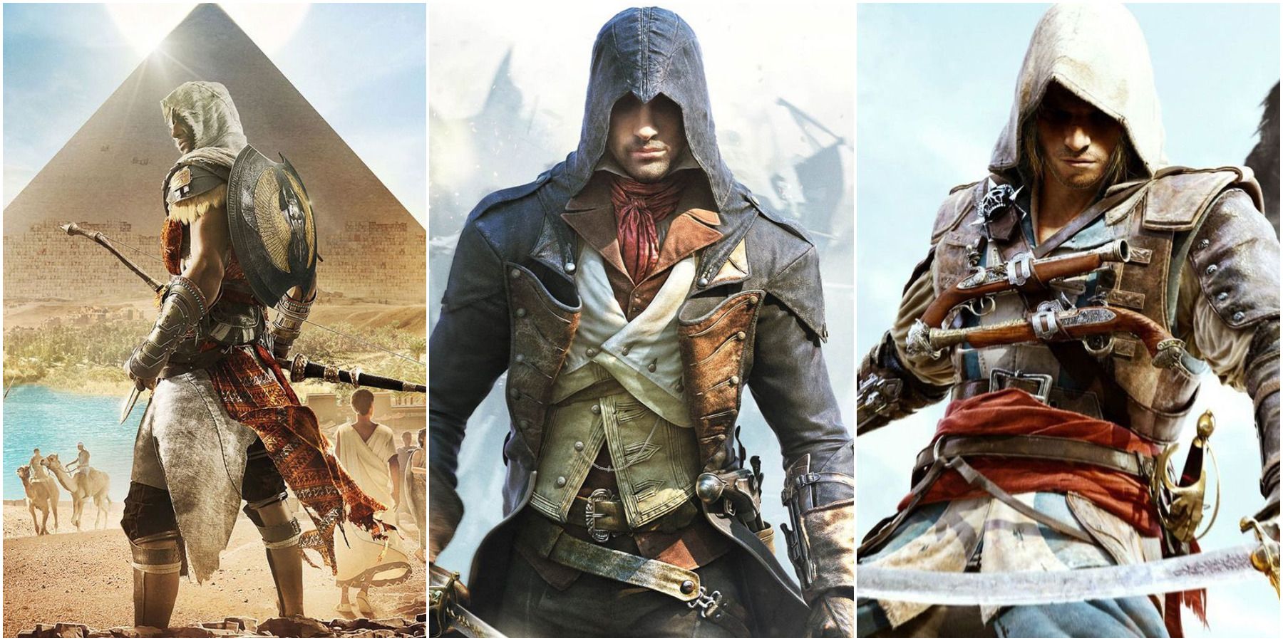 MEUS TOP 3 MELHORES PROTAGONISTAS DE ASSASSIN'S CREED 