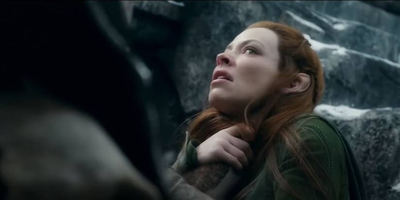 Tauriel strangled by Bolg