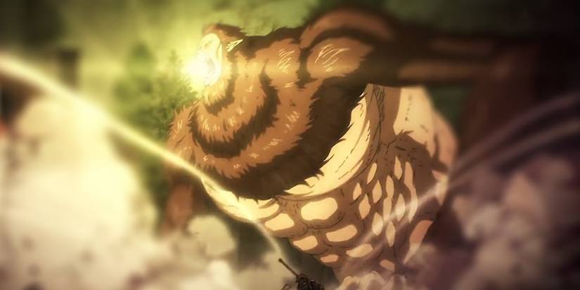 The Beast Titan's scream in Attack on Titan