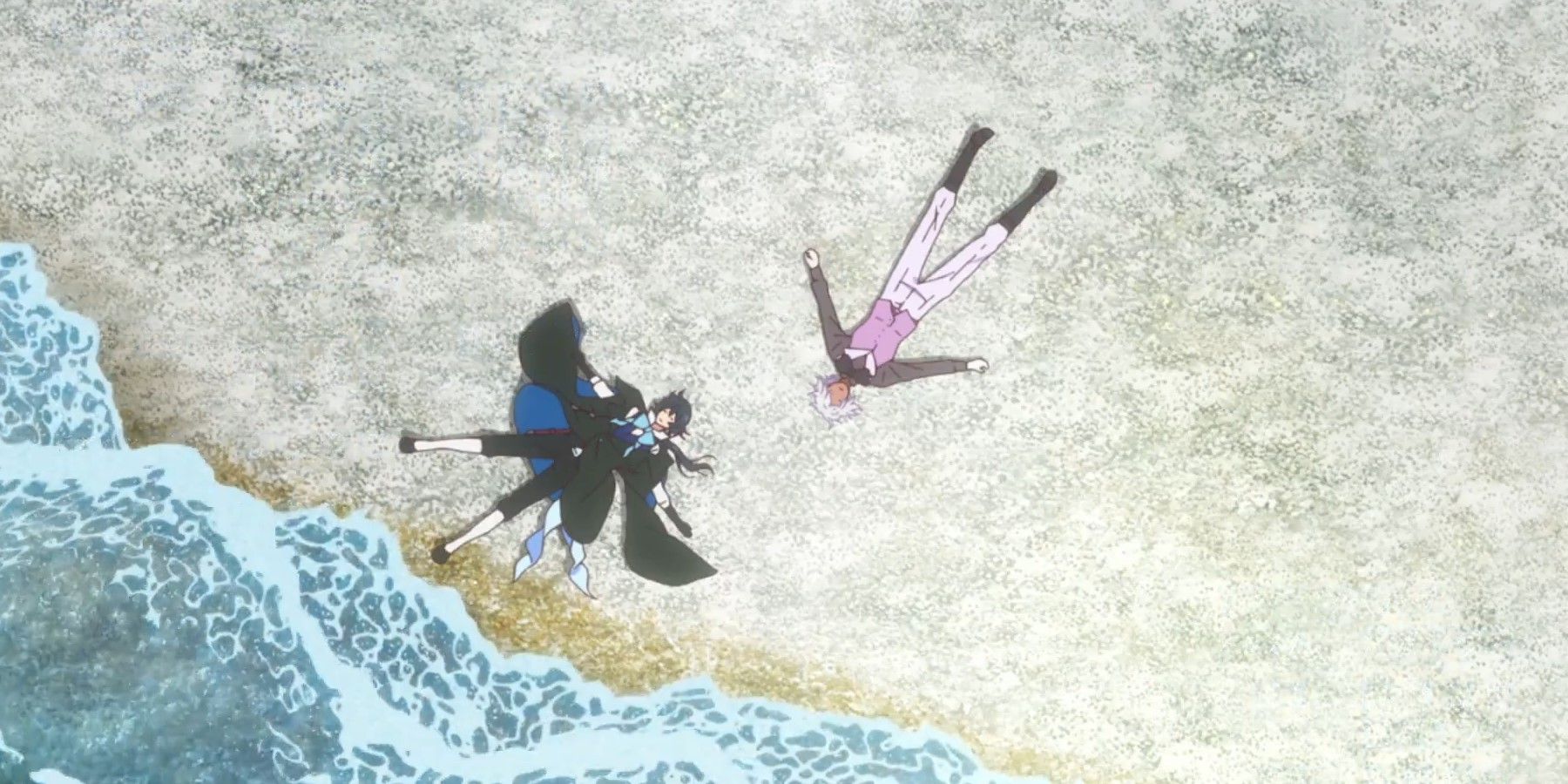 The Case Study of Vanitas Part 2 Vanitas and Noe lying on a beach