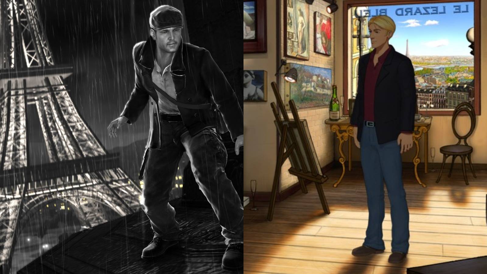 The Saboteur with the Eiffel Tower - George in a Parian store