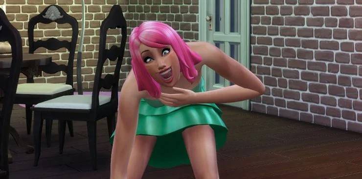 The Sims death from embarrasment
