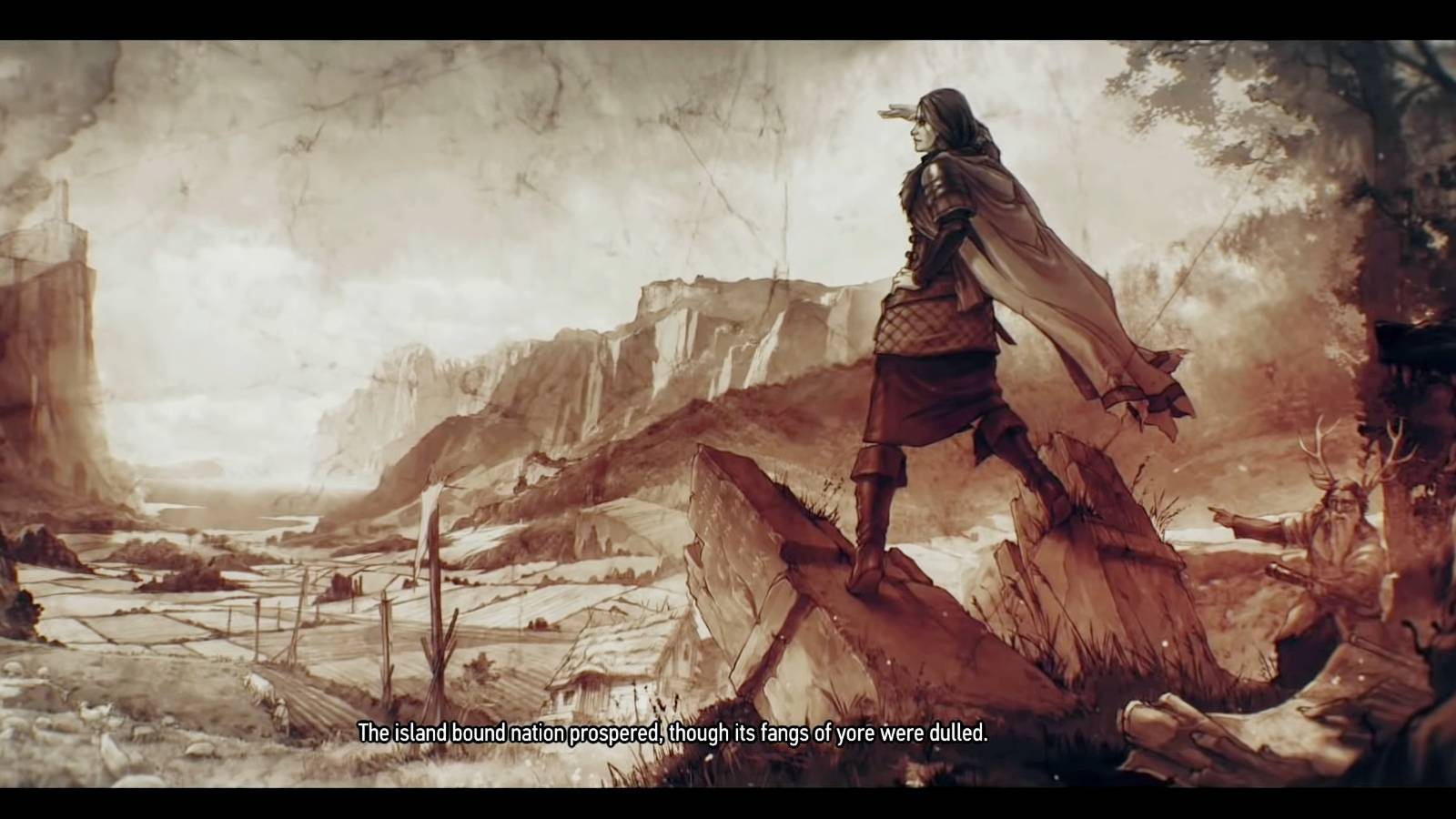 The witcher 3 wild hunt cerys queen animated cutscene