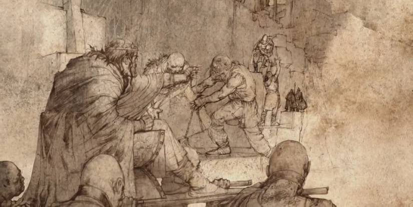 Bran the Builder leading troops at the Wall in an animated history of Game of Thrones