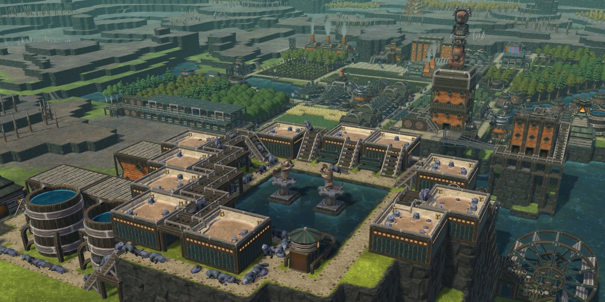 Timberborn - A large pond