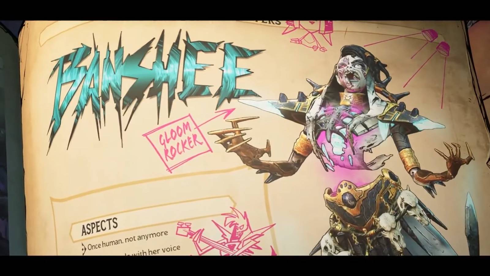 Tiny Tina's Wonderlands_Banshee Boss_Title Card