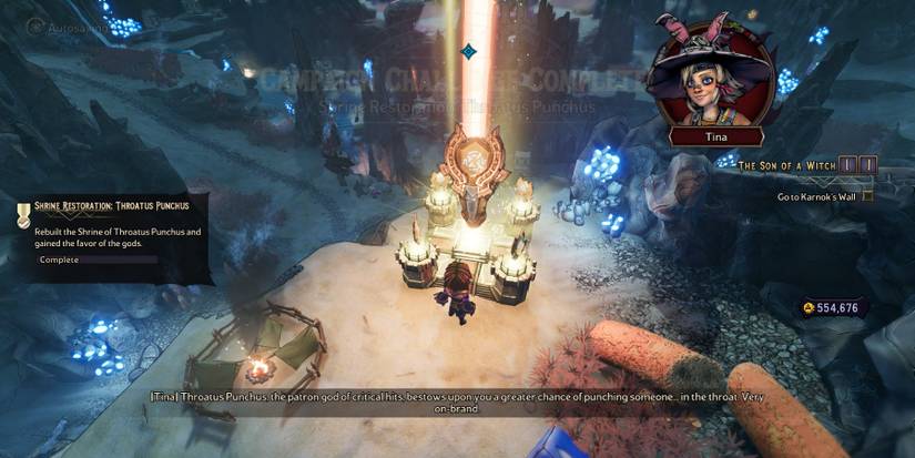 Tiny Tina's Wonderlands_Throatus Punchus Shrine Completed