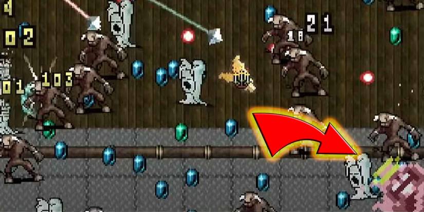 Toastie in the Corner In Vampire Survivors