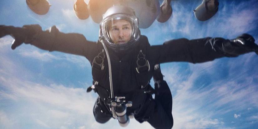 Tom Cruise doing a HALO jump in Mission Impossible Fallout