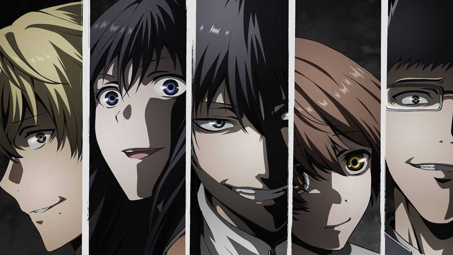 Tomodachi Game: Psychologische Spiele um Freundschaft und Verrat Yuichi Katagiri und andere Charaktere aus Tomodachi Game, in einem psychologischen Spiel