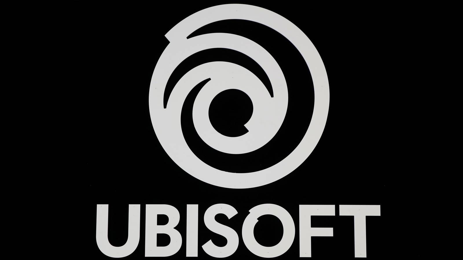 Ubisoft logo grey on black