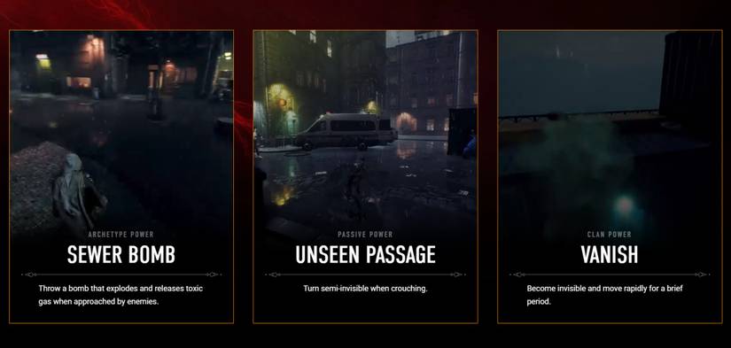 Vampire the Masquerade Bloodhunt_Nosferatu Saboteur_Powers