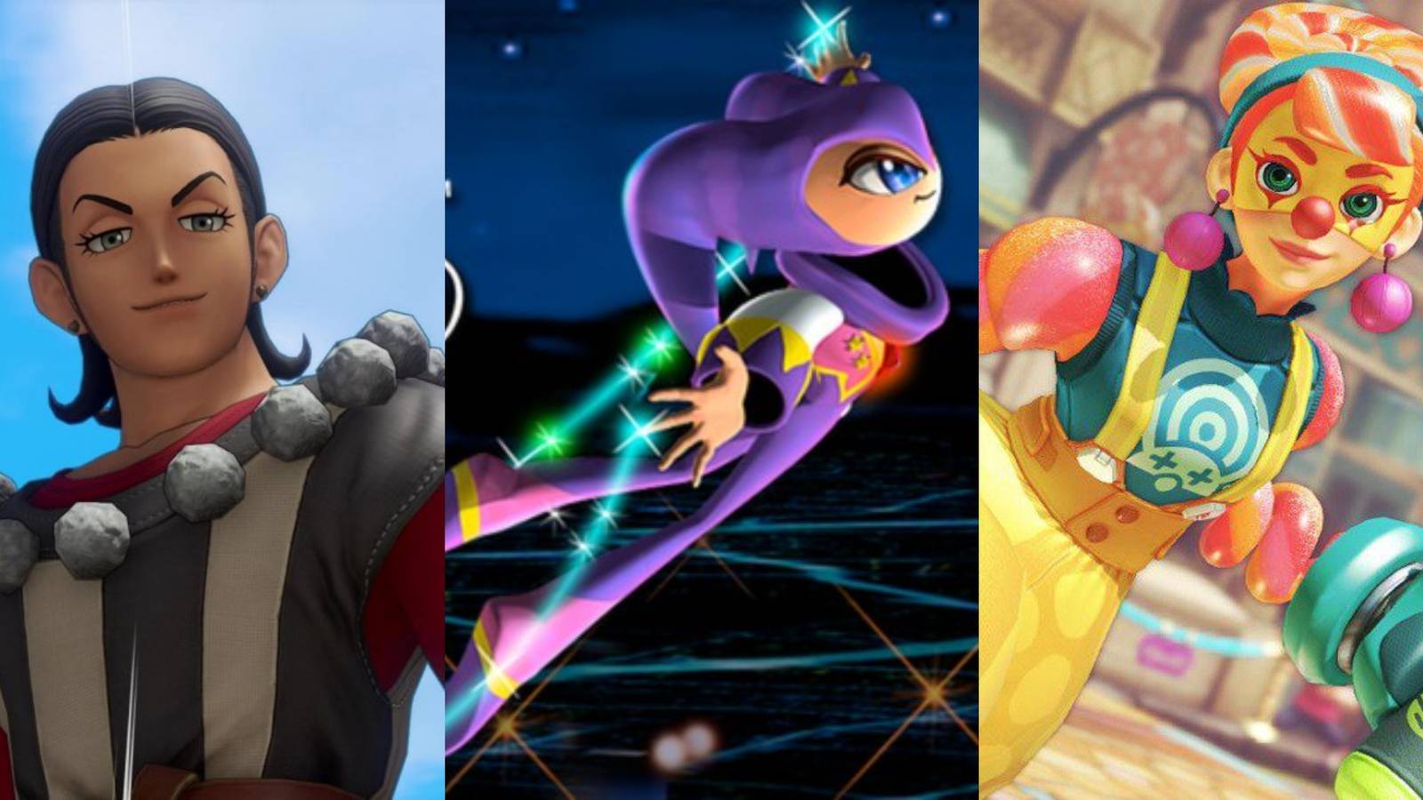 Videogame Clowns That Aren't Evil Sylvando, Nights, and Lola Pop Split Featured