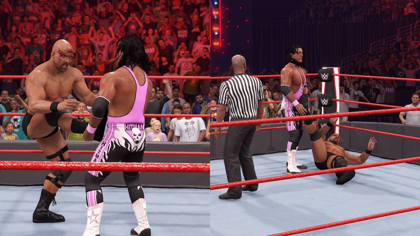 WWE 2K22 Foot catch into submission