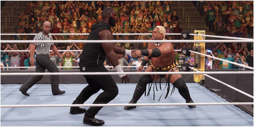 WWE 2K22 Rikishi whips Omas