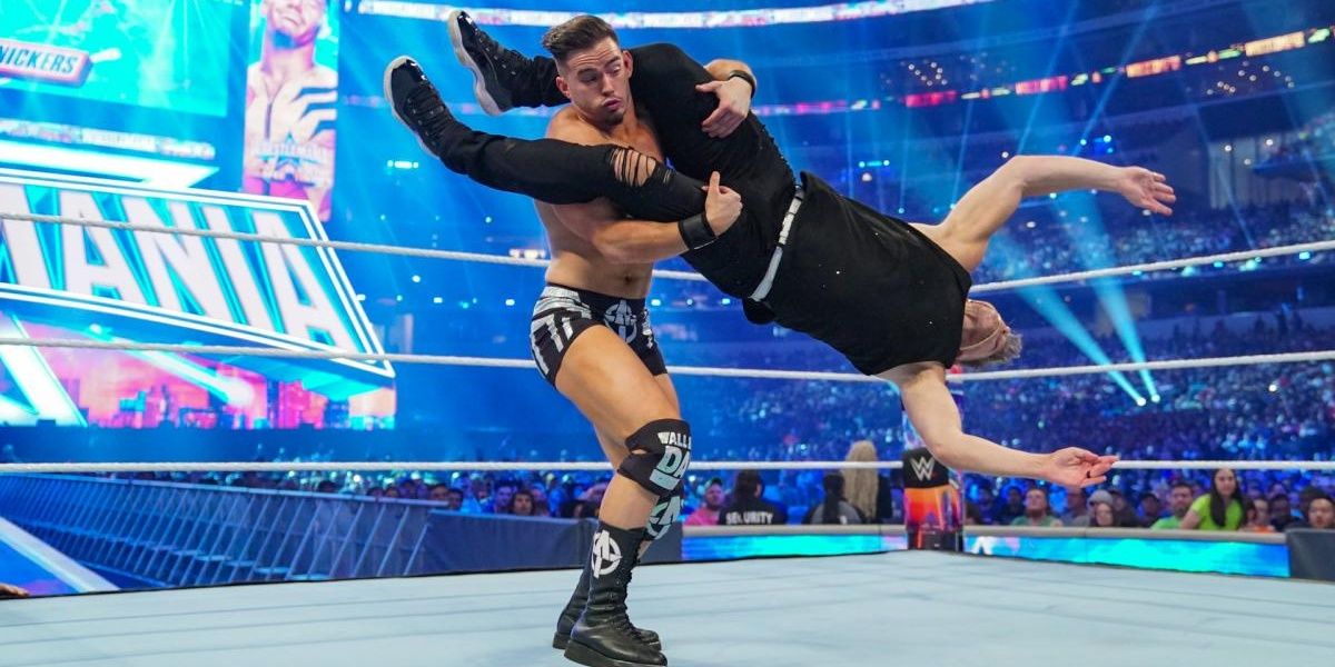 WWE Wrestlemania 38 Pat McAfee Huricanranas Austin Theory