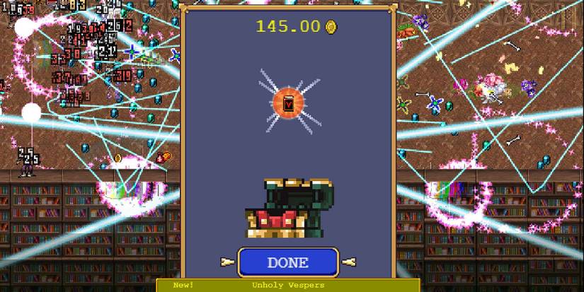 Getting the Unholy Vespers in Vampire Survivors