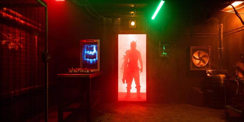 production still of the cyborg robot in Wymwood