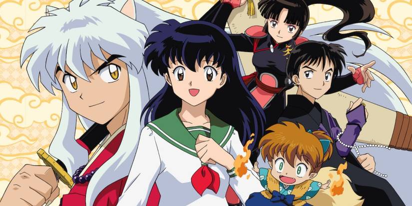 Inuyasha anime Inuyasha Kagome Miroku Sango Shippo 