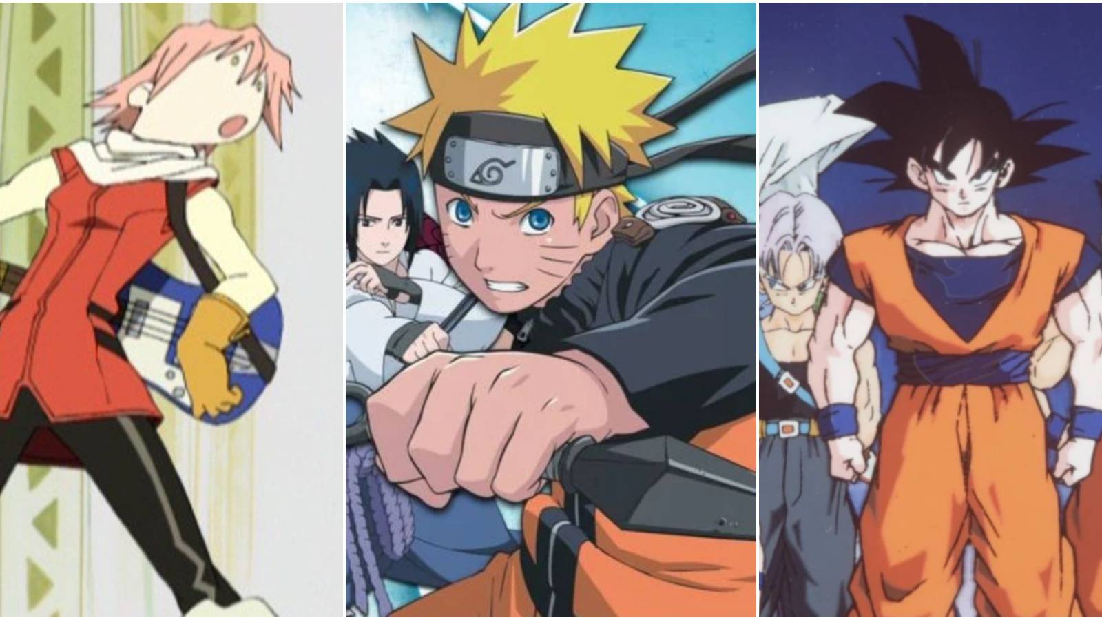 FLCL Fooly Cooly Naruto Shippuden Dragon Ball Z Haruko Naruto Uzumaki Goku