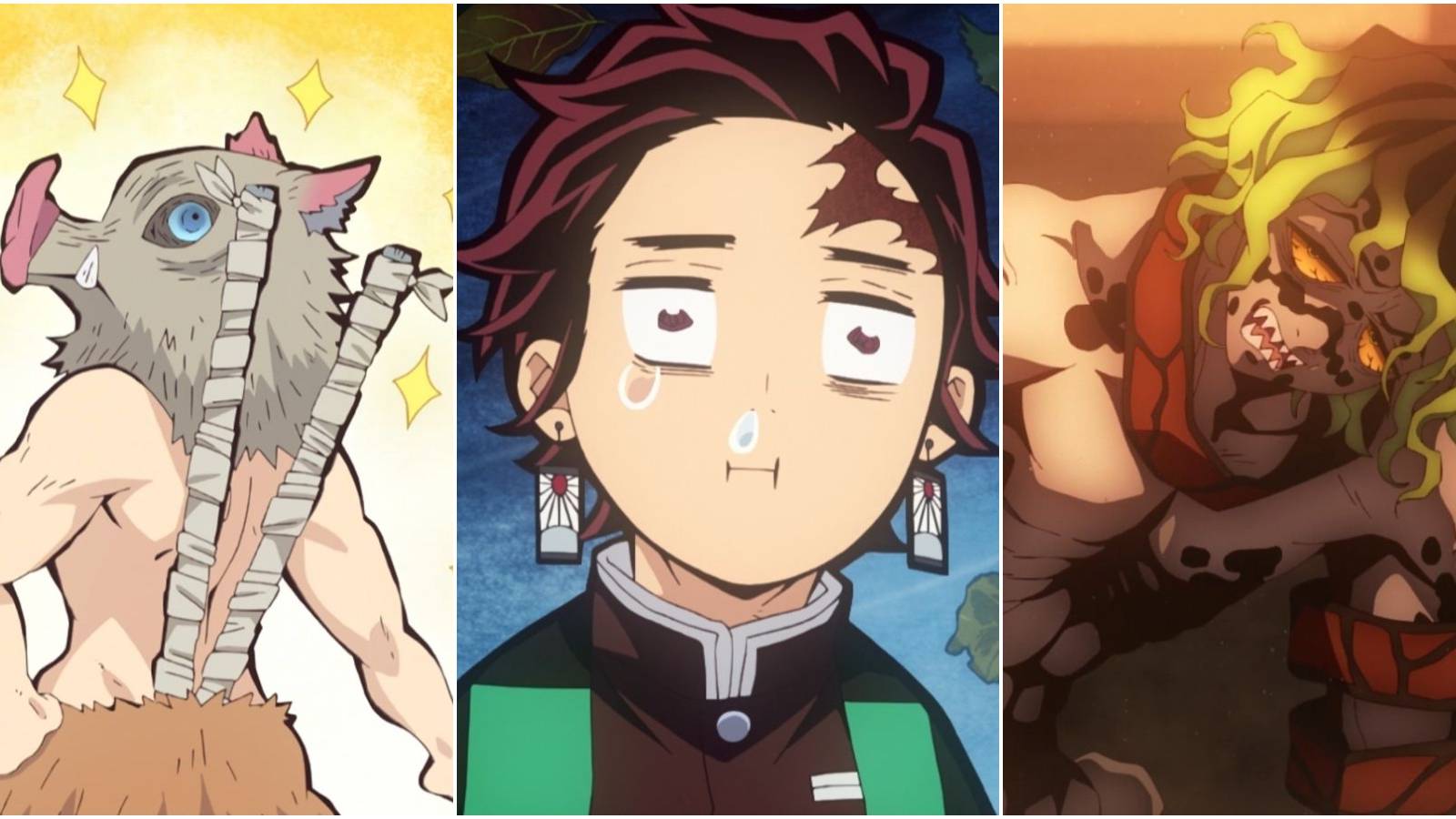 Demon Slayer Inosuke Hashibira Tanjiro Kamado Gyutaro