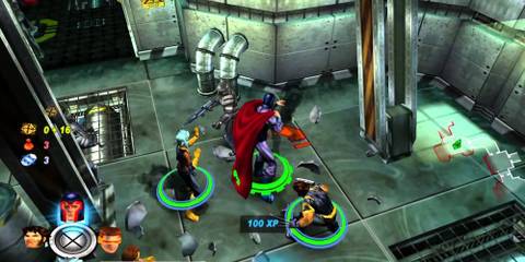X-Men Legends II Rise of Apocalypse, playing as Magneto, Wolverine and other characters.
