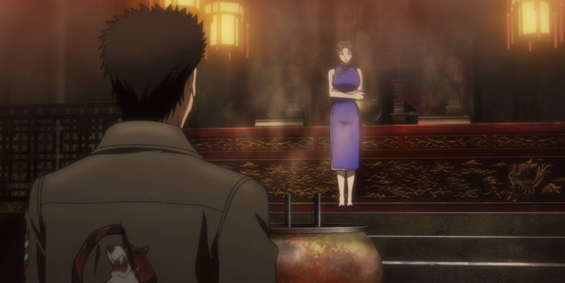 Xiuying and Ryo goodbye in Shenmue anime