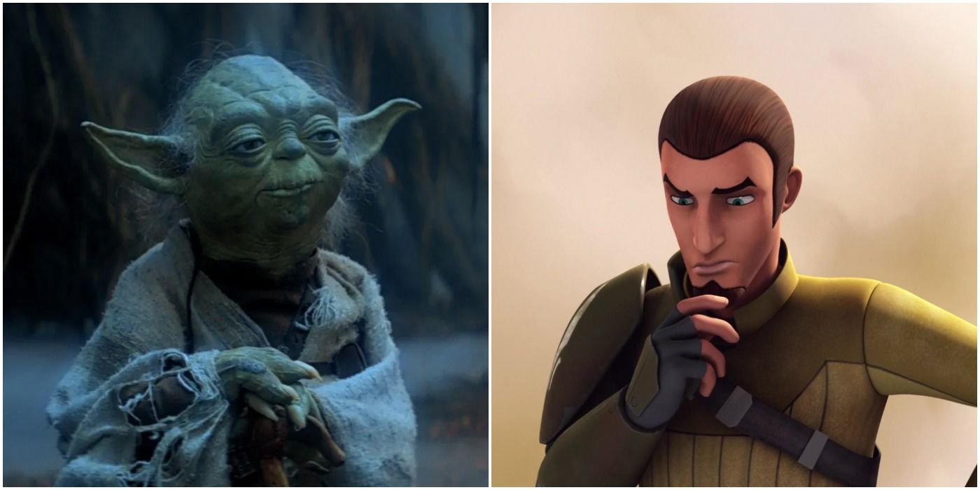 Yoda in Star Wars: The Empire Strike Back and Kanan in Rebels