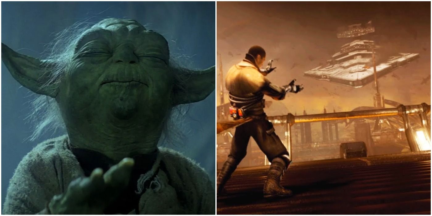 Yoda in Star Wars: The Empire Strike Back and Starkiller in The Force Unleashed