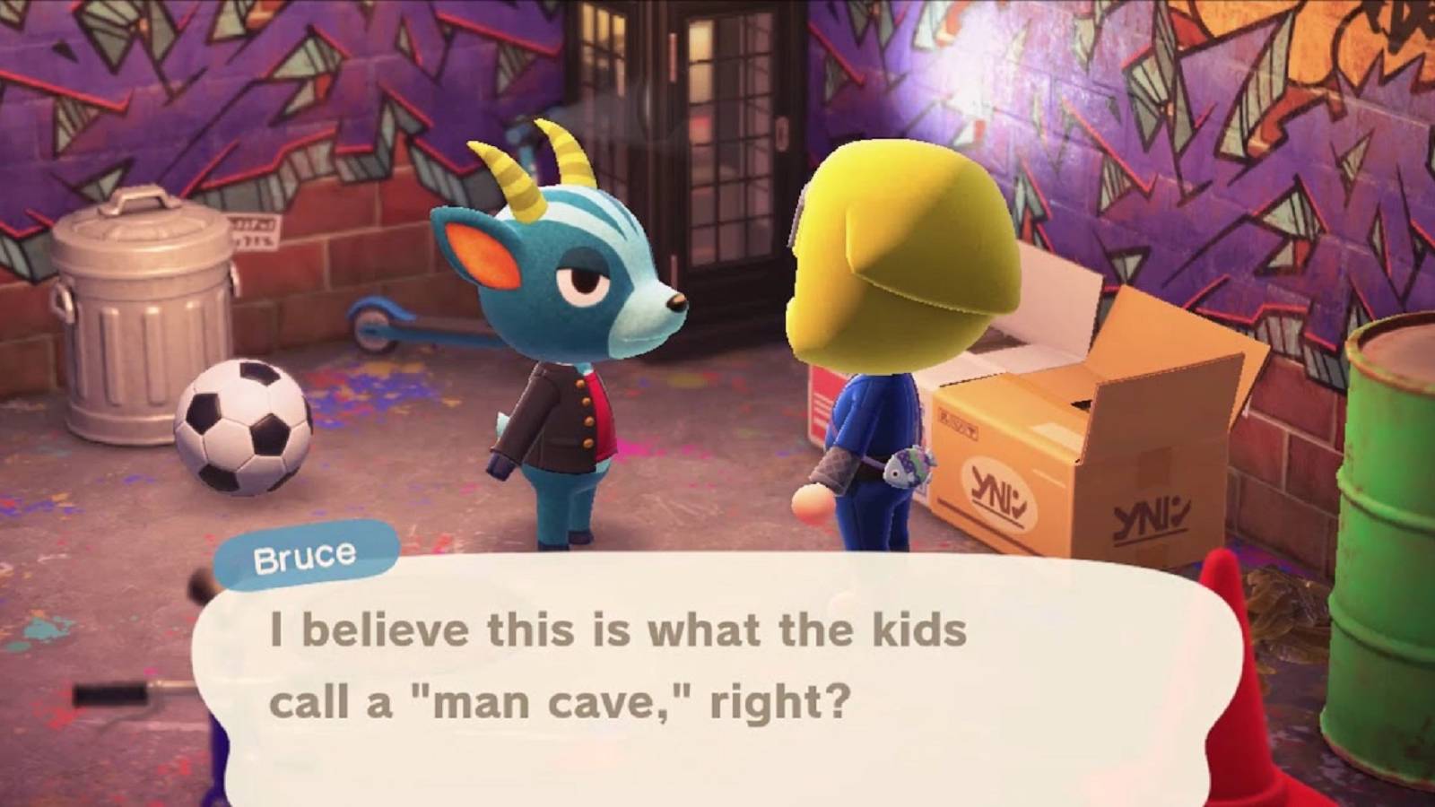 Bruce from Animal Crossing says 
