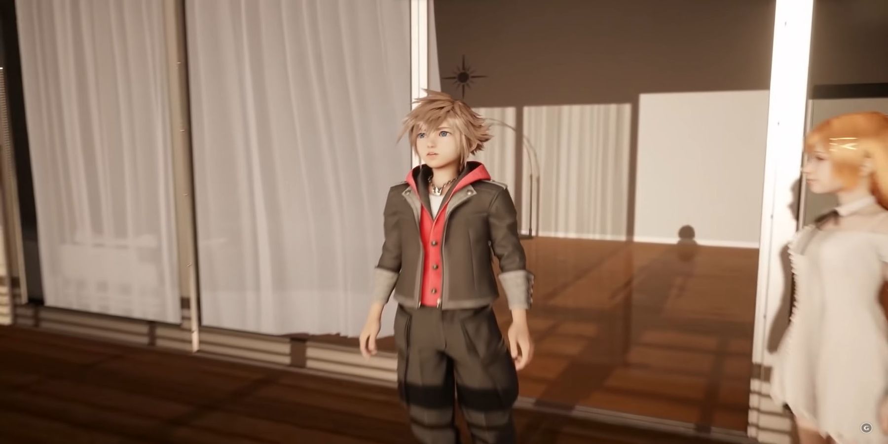 sora from kingdom hearts 4 looking out in the distance