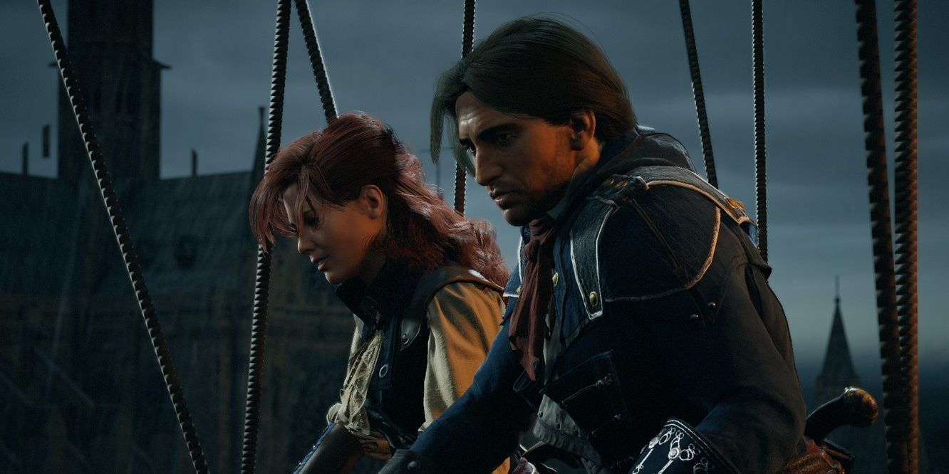 arno and elyise on a ballon 