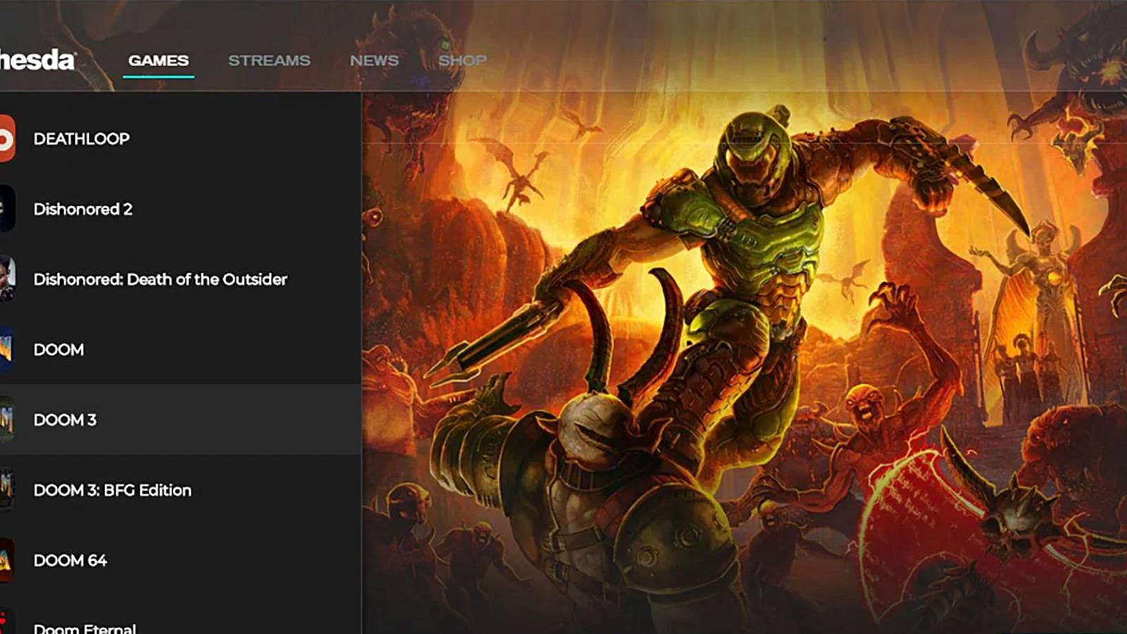 bethesda launcher doom eternal