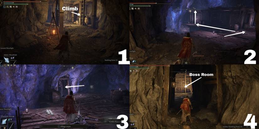 boss room location in Sellia crystal tunnel in elden ring