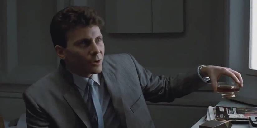 burke talking to someone