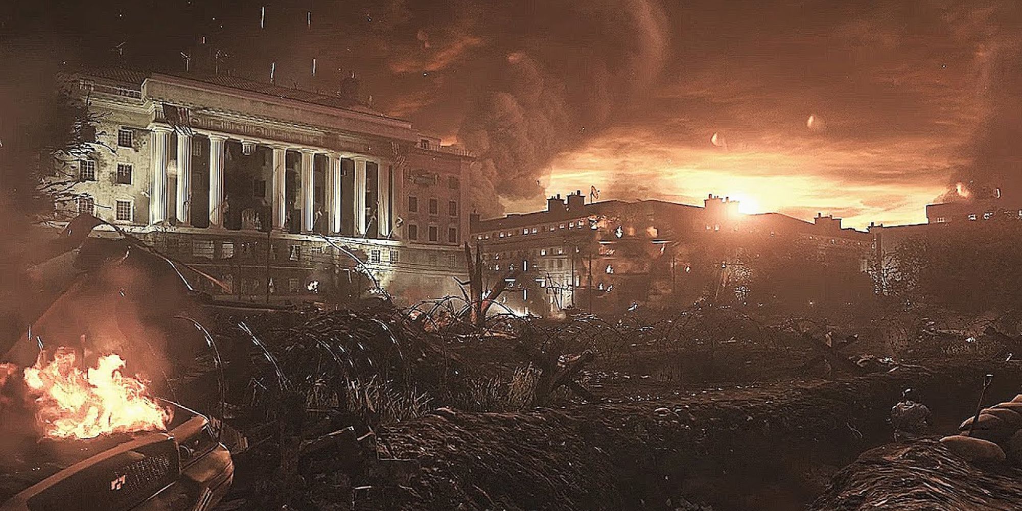 Washington D.C. after it has been ravaged by war in Call of Duty: Modern Warfare 2