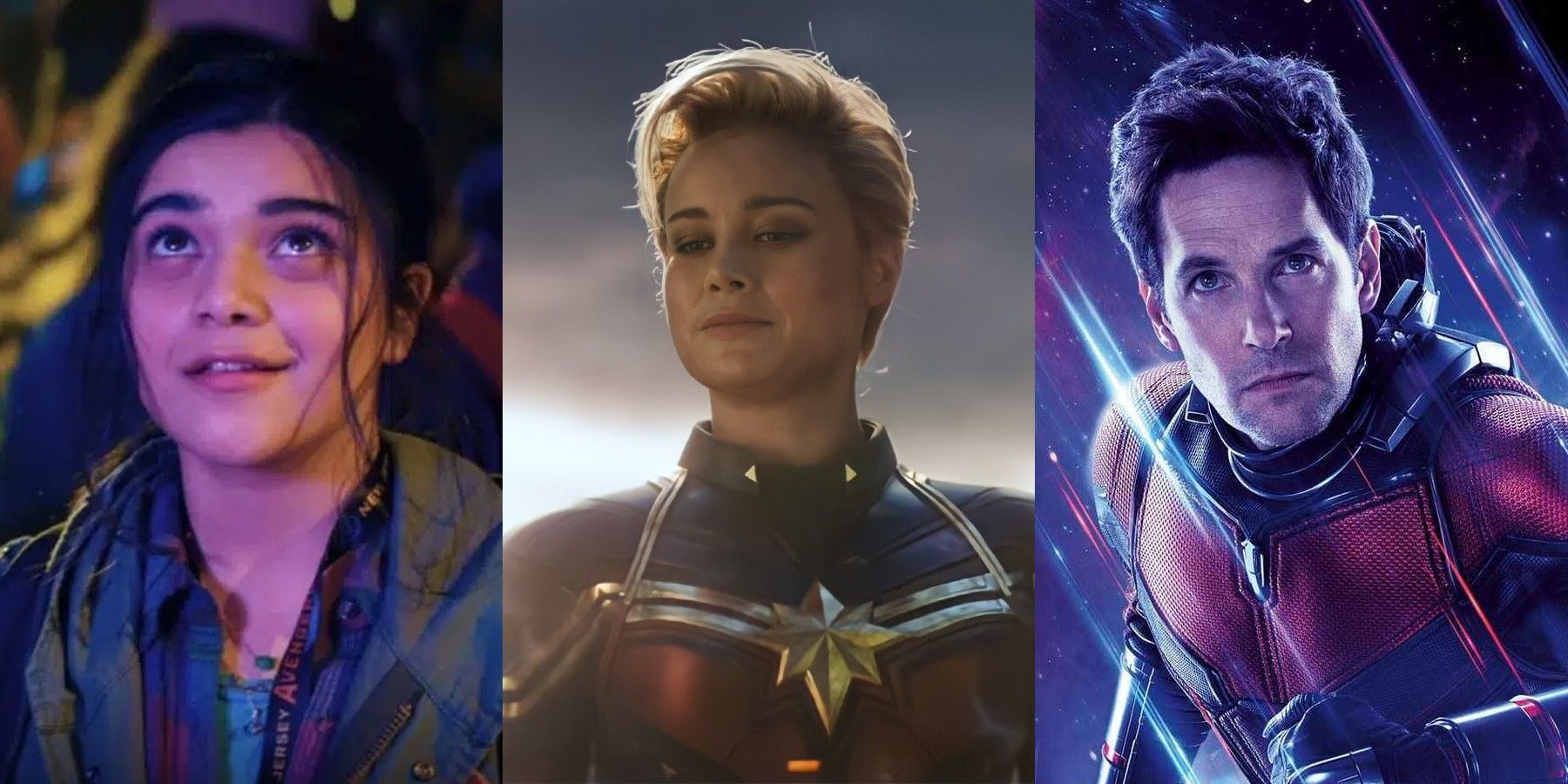 Captain Marvel Brie Larson Ms. Marvel Iman Vellani Ant-Man Paul Rudd