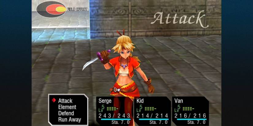 chrono cross battle system