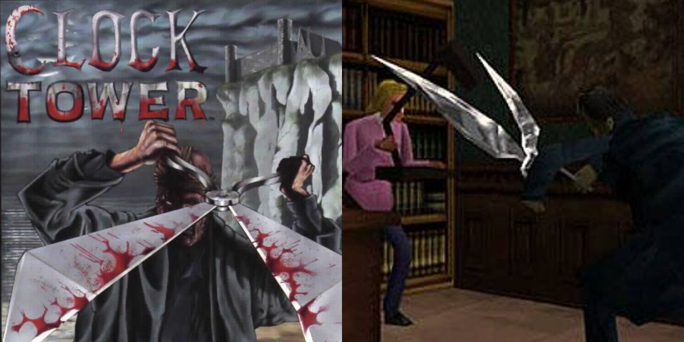 Clock Tower PS1 Horror Game with scissorman
